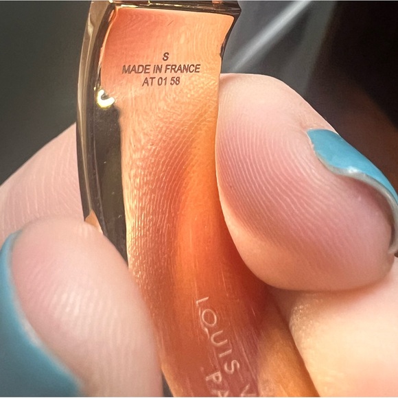 LOUIS VUITTON LV Brasserie Confidential BbangleNGLE bracelet GP Gold Pink Small - Picture 2 of 10